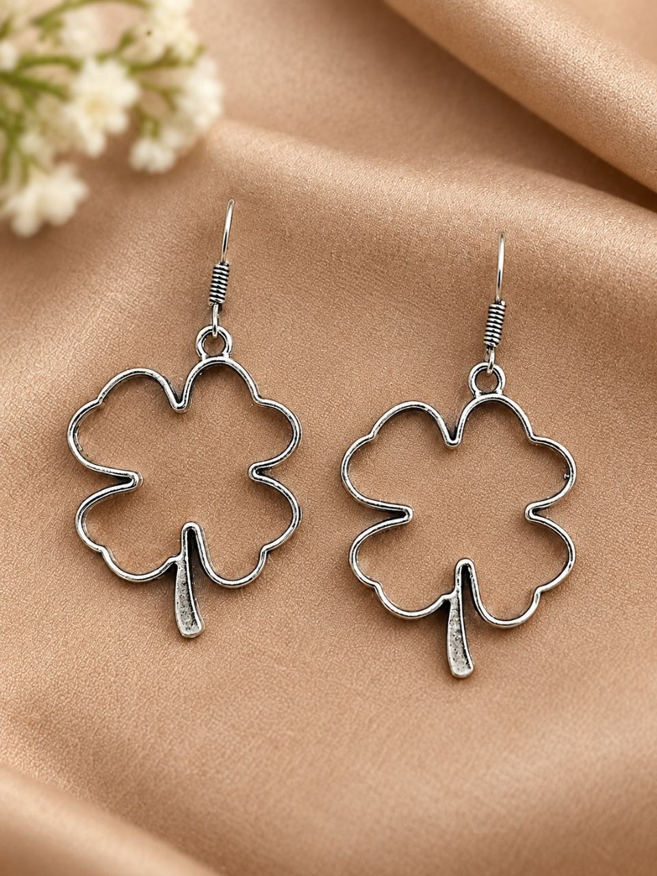 German Silver Tree Hook Earring ? Elegant Jewelry for LightWeight Design - Image 2