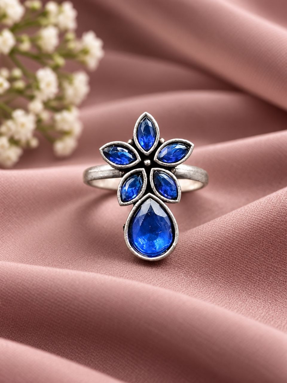 Adjustable Flower Ring for Elegant Everyday and Party Styling - Image 8