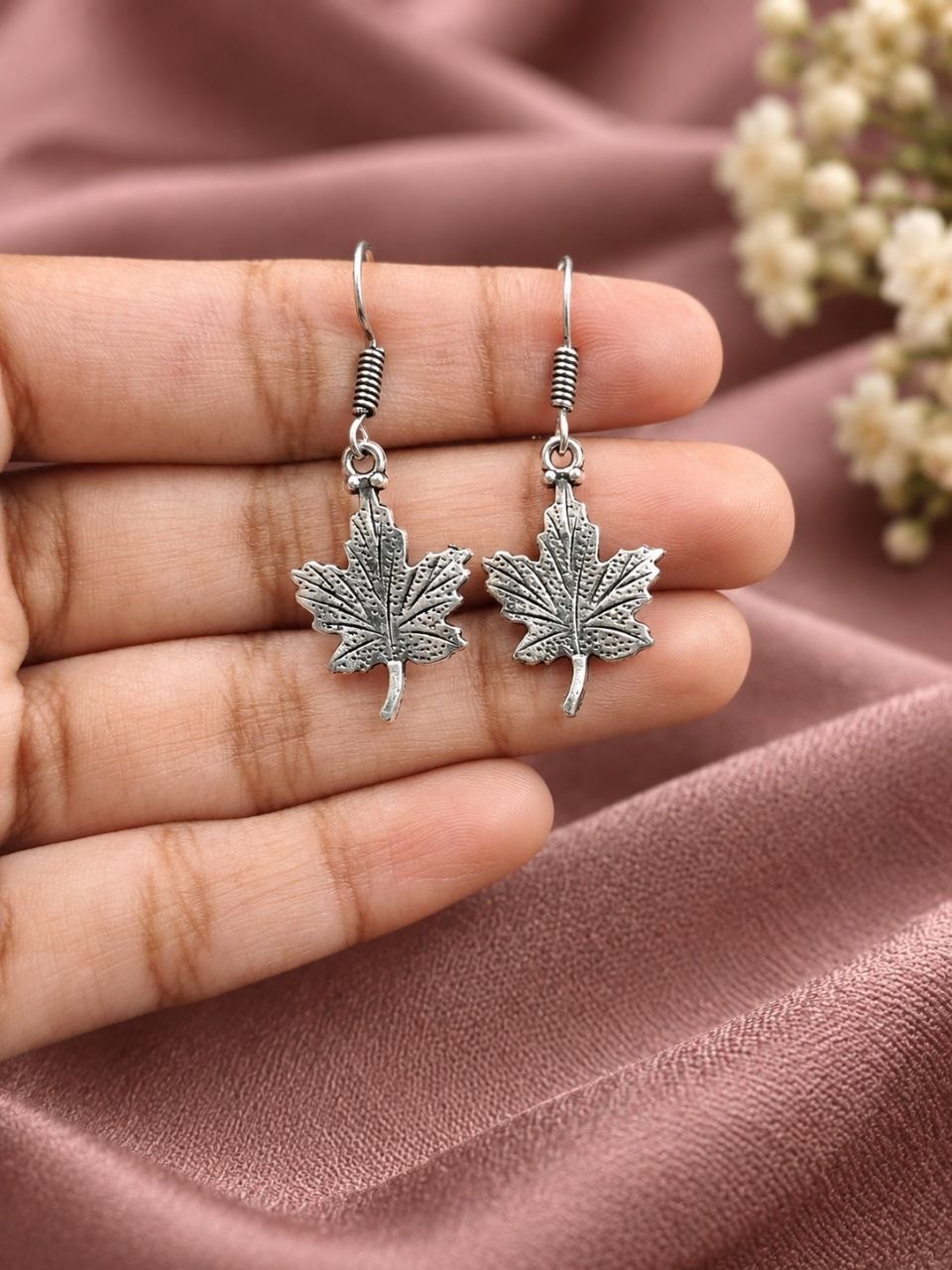 German Silver Tree Hook Earring – Stunning Traditional Design for Elegant Everyday Styling - Image 3