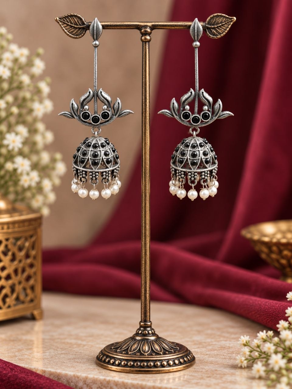 Dangler Leaf Jhumka Earring ? Traditional Design for Everyday Styling - Image 9