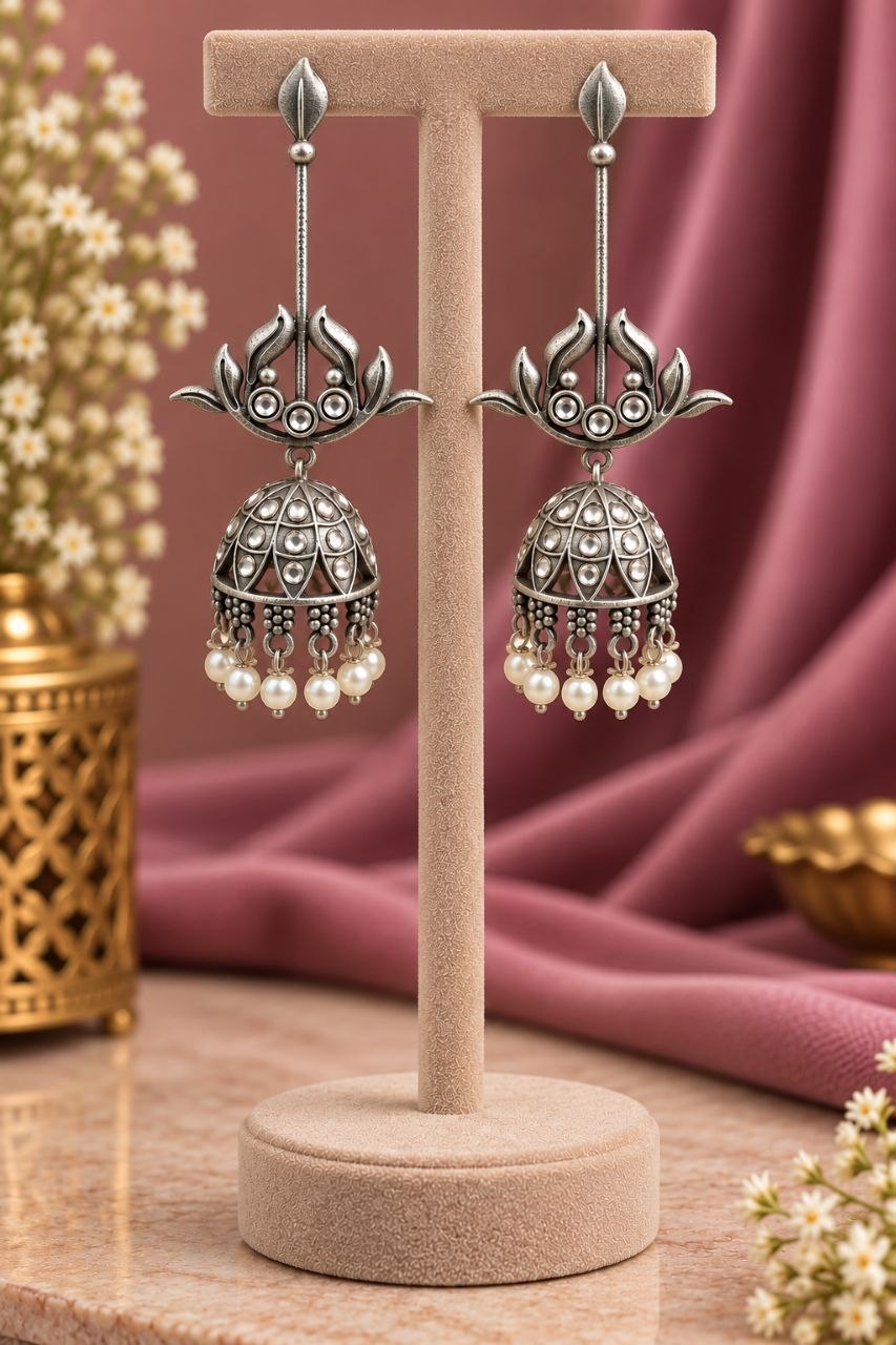 Dangler Leaf Jhumka Earring ? Traditional Design for Everyday Styling - Image 7