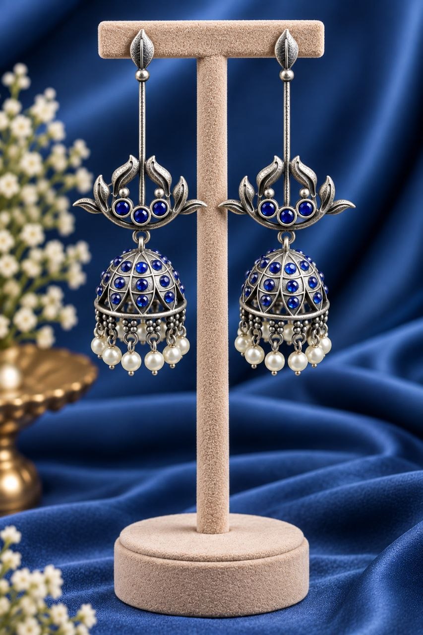 Dangler Leaf Jhumka Earring ? Traditional Design for Everyday Styling - Image 3