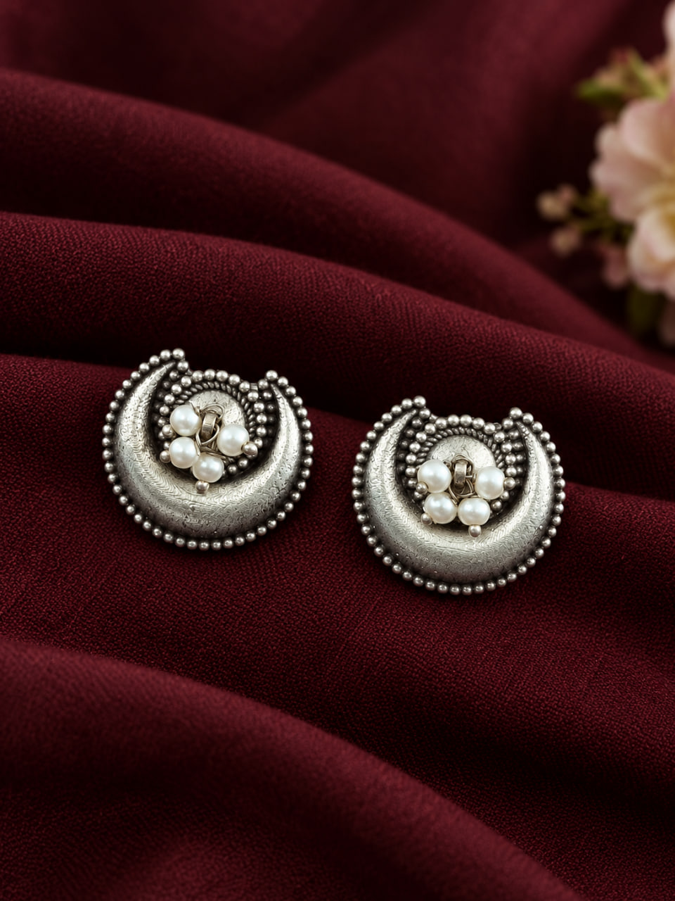 Moon Stud Earring with elegant celestial design and premium polish