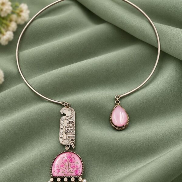 Parrot Hasli Necklace traditional parrot design brass ethnic jewelry