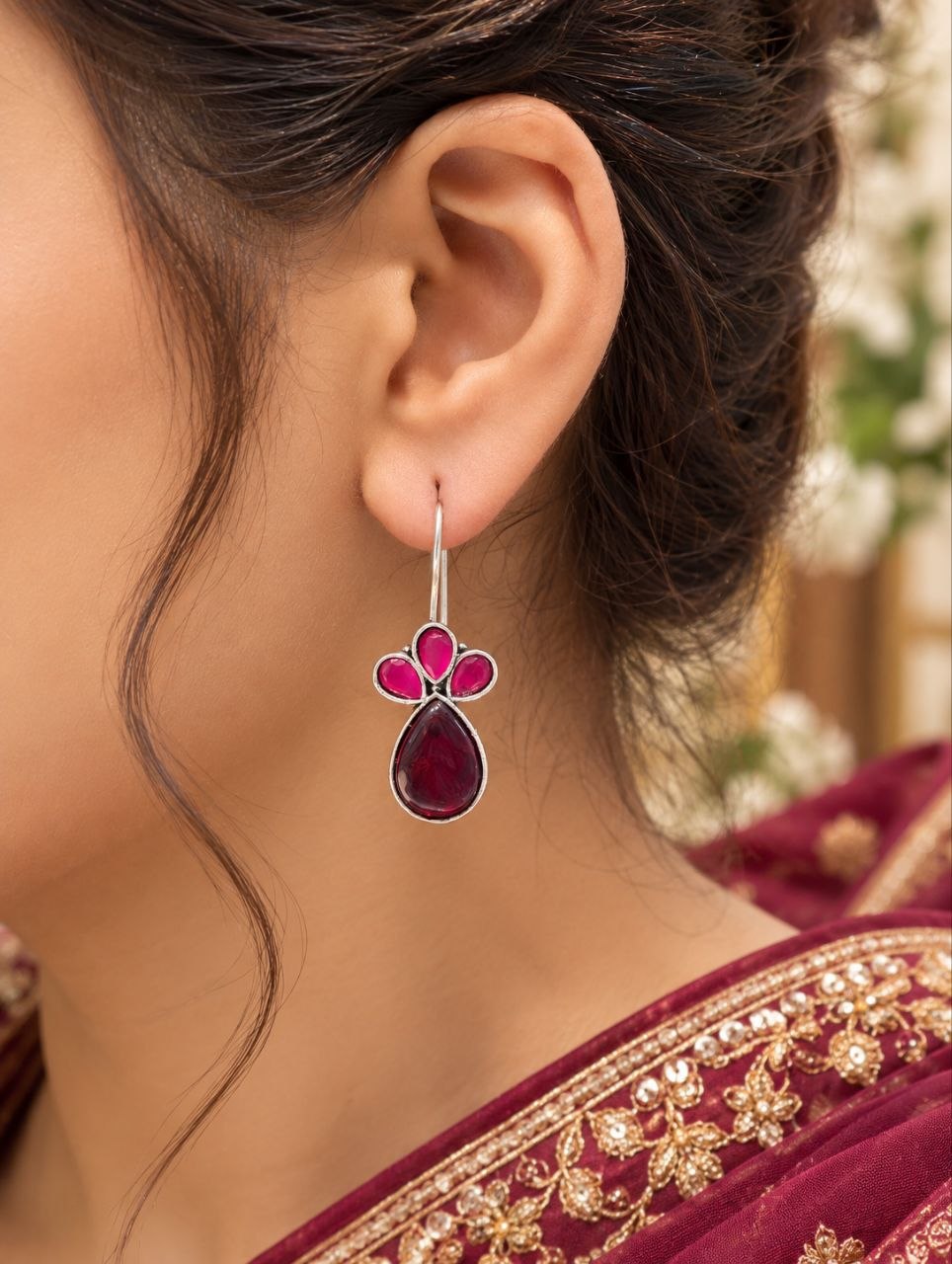 Elegant Hook Earring Premium Brass Fashion Jewelry for Women