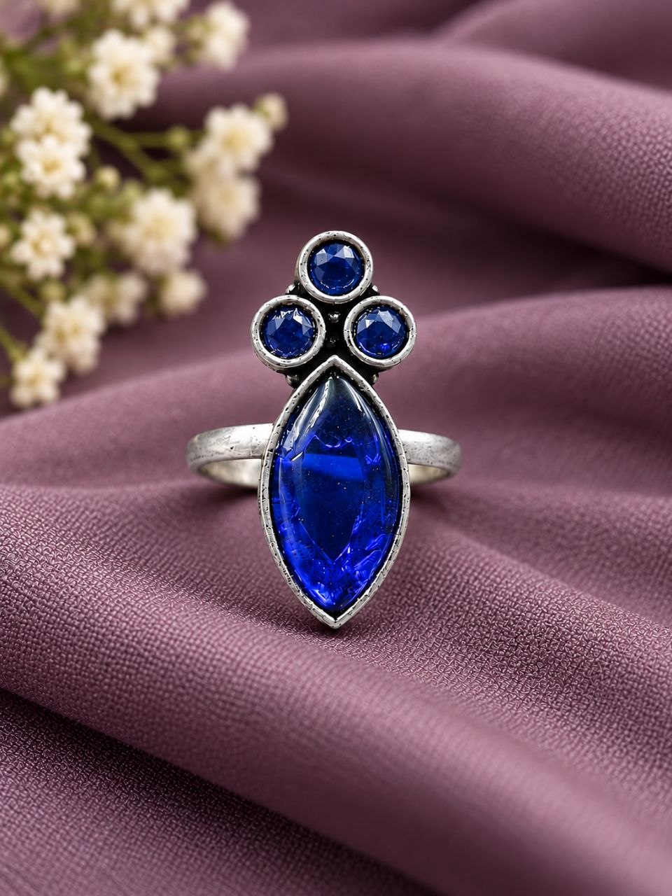 Adjustable Flower Ring elegant floral design premium fashion jewelry for women